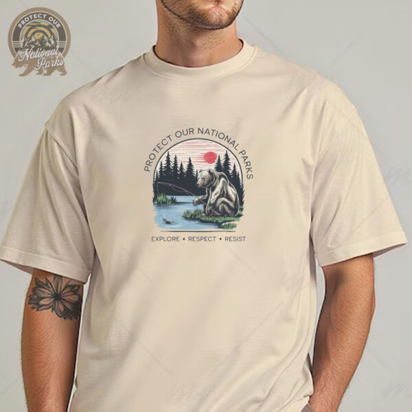 Protect Our National Parks T-Shirt - Bear National Parks Support