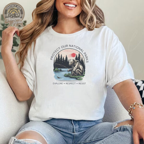 Protect Our National Parks T-Shirt - Bear National Parks Support