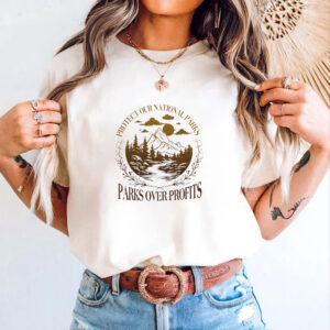 Protect Our National Parks T-Shirt - Parks Over Profit Granola Girl