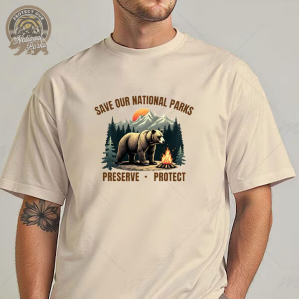 Save our National Parks T-shirt - Wilderness For Nature Lover