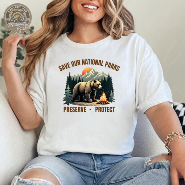 Save our National Parks T-shirt - Wilderness For Nature Lover