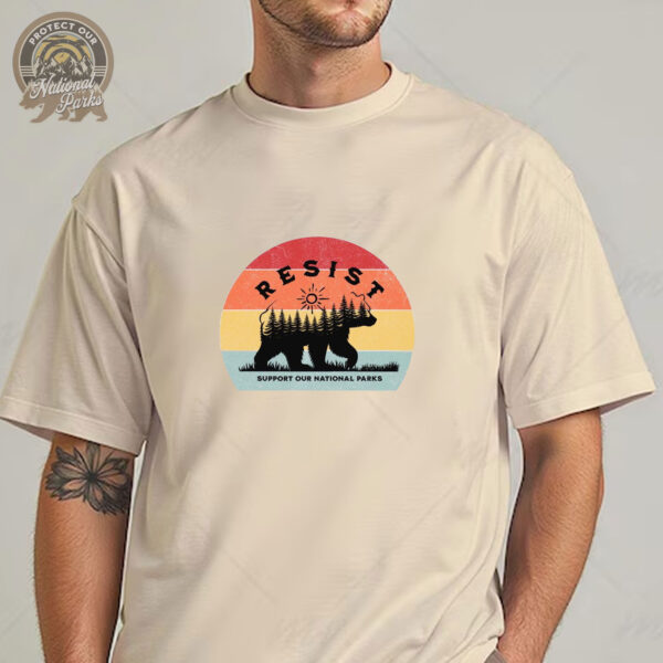 Support Our National Parks T-Shirt - Retro Support Our Park Rangers