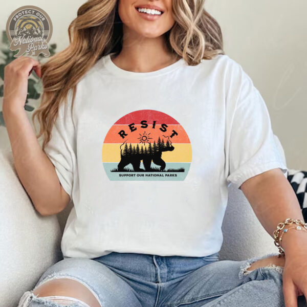 Support Our National Parks T-Shirt - Retro Support Our Park Rangers