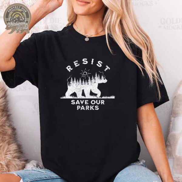 Vintage Bear - Resist Save Our Parks T-Shirt