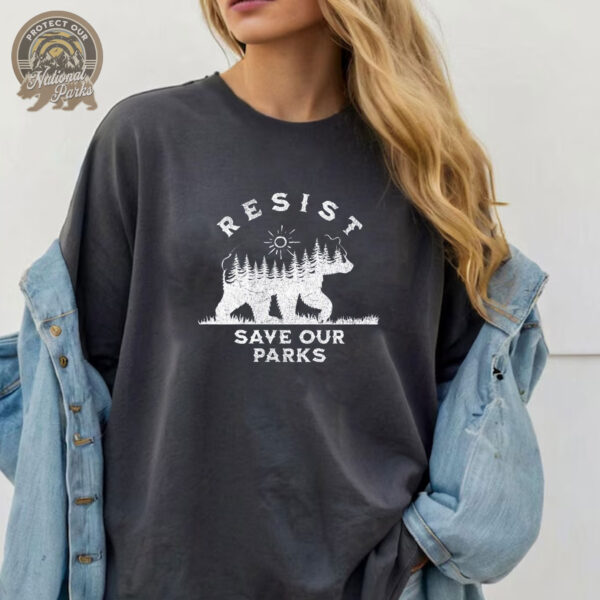 Vintage Bear - Resist Save Our Parks T-Shirt