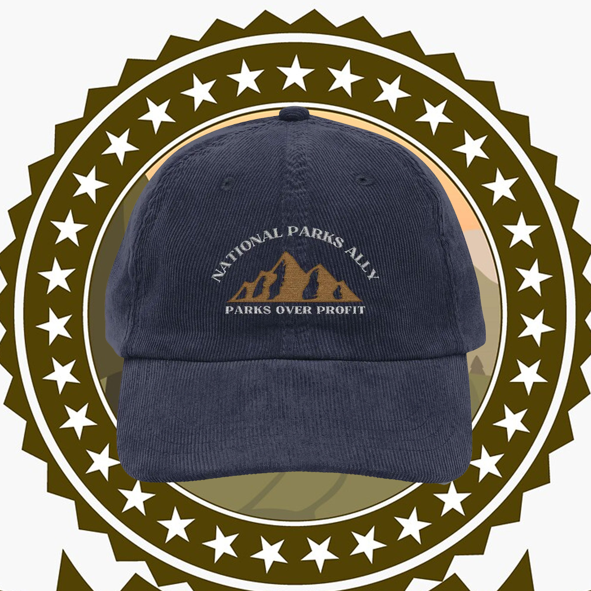 Vintage Corduroy Hat - Support National Parks