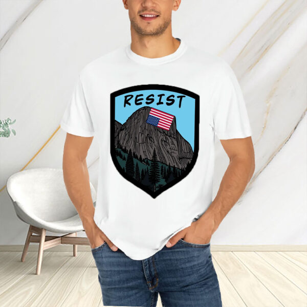 National Parks resist, Inverted Flag Over El Capitan T-Shirt