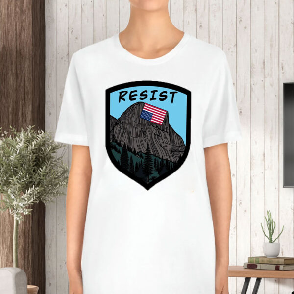 National Parks resist, Inverted Flag Over El Capitan T-Shirt