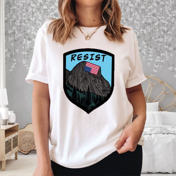 National Parks resist, Inverted Flag Over El Capitan T-Shirt